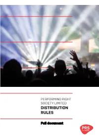 Distribution Rules