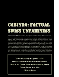 Factual Swiss Unfairness