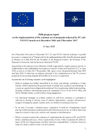 Fifth Progress Report on the Implementation of the Common Set of Proposals Endorsed by EU and NATO Councils on 6 December 2016 and 5 December 2017
