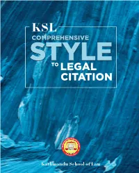 KSLR Citation Guideline