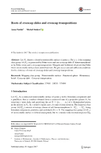 Roots of Crosscap Slides and Crosscap Transpositions