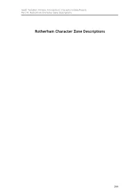 Rotherham Character Zone Descriptions