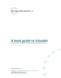 A Basic Guide to Vaisakhi