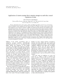 Application of Remote Sensing Data to Monitor Mangroves and Other Coastal Vegetation of India