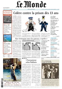 LE MONDE/PAGES&lt;UNE&gt;