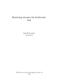 Restoring Streams for Freshwater Fish