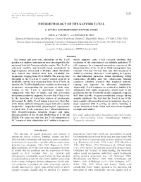 T-Cell Responses to Pure Tones 3227