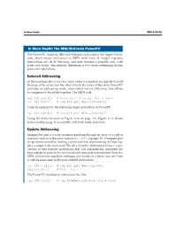 In More Depth: the IBM/Motorola Powerpc Indexed Addressing