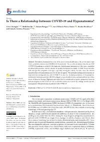 Is There a Relationship Between COVID-19 and Hyponatremia?