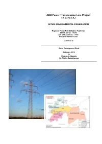 Regional Power Transmission Project: Initial Environmental