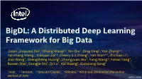 Bigdl: a Distributed Deep Learning Framework for Big Data