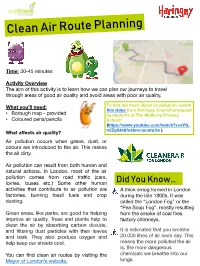 Clean Air Route Planning, Use Google My Maps Following This Guide