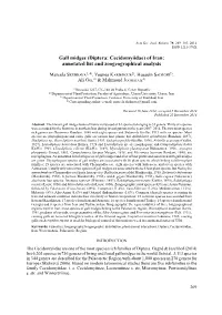 Gall Midges (Diptera: Cecidomyiidae) of Iran: Annotated List and Zoogeographical Analysis