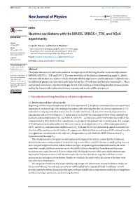 Neutrino Oscillations with the MINOS, MINOS+, T2K, and Nova Experiments