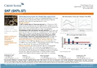 SKF (Skfb.ST) INDUSTRY OVERVIEW/ANALYSIS