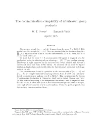 The Communication Complexity of Interleaved Group Products