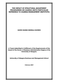 With Particular Reference to Uganda Management Institute)