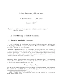 Ballot Theorems, Old and New