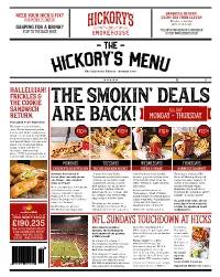 Hickory's Menu