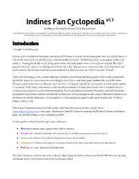 Indines Fan Cyclopedia V1.1 by Arbco at the Level 99 Fanbase Party Discord Server