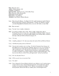 Interview with Dr. Herb Benson