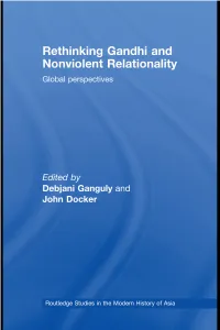 Rethinking Gandhi and Nonviolent Relationality: Global Perspectives