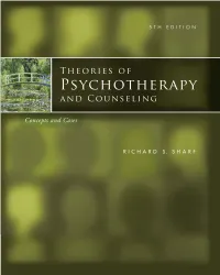 Theories of Counseling and Psychotherapy, 5Th