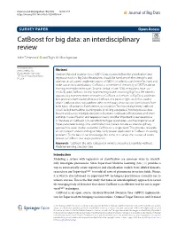 Catboost for Big Data: an Interdisciplinary Review