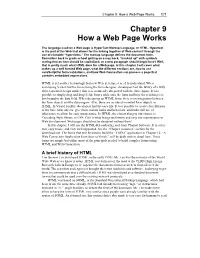 Chapter 9 How a Web Page Works