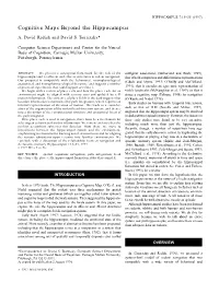 Cognitive Maps Beyond the Hippocampus
