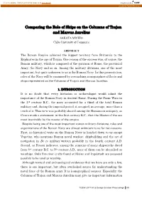 Comparing the Role of Ships on the Columns of Trajan and Marcus Aurelius SAKATA MICHIO Chiba University of Commerce