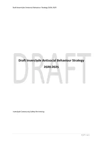 Draft Inverclyde Antisocial Behaviour Strategy 2020-2025
