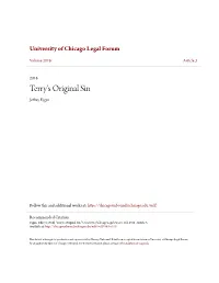 Terry's Original Sin Jeffrey Fagan