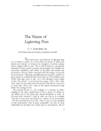 The Nature of Lightning Fires, by E. V