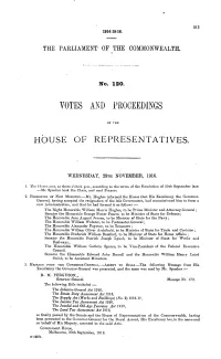Votes and Proceedings