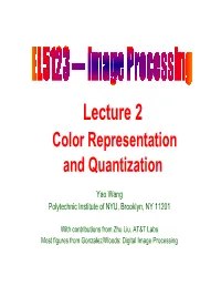 Color Representation and Quantization