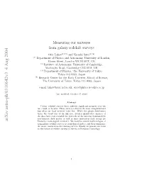 Measuring Our Universe from Galaxy Redshift Surveys