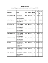 Unclaimed FD Int to Transferred to IEPF in FY 2018-19.Xlsx