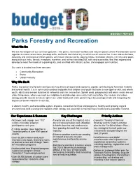 2019 Preliminary Operating and Capital Budget Notes