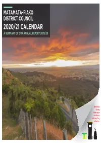 2020/21 Calendar a Summary of Our Annual Report 2019/20