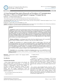 A Cross Sectional Descriptive Research on Prevalence Of
