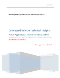 Connected Vehicle Technical Insights