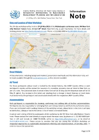 Information INTEGRATED APPROACHES to SUSTAINABLE DEVELOPMENT PLANNING and IMPLEMENTATION