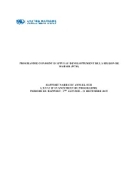 Programme Conjoint D'appui Au Developpement De La
