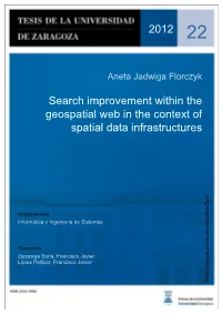 Search Improvement Within the Geospatial Web in the Context of Spatial Data Infrastructures