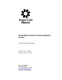 Using Smart Cards for Secure Physical Access
