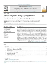 Comprehensive Review on the Interaction Between Natural Compounds and Brain Receptors: Beneﬁts and Toxicity