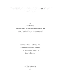 Evaluating a School-Wide Positive Behavior Intervention and Supports Program For