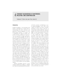 Feminist Geographies of Difference, Relation, And