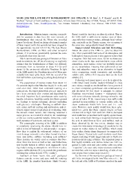 Mars and the Late Heavy Bombardment: 2011 Update